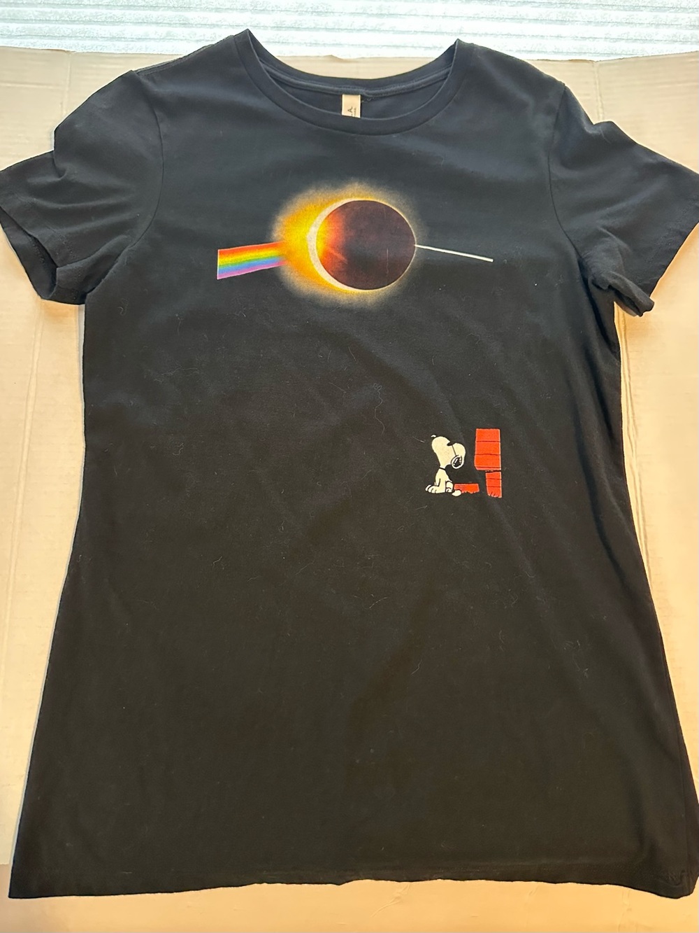 Pink Floyd Dark Side of the Moon Eclipse mashup featuring Snoopy watching
